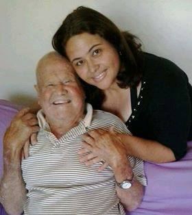 Sr. Nelson  e Luiza. Oitenta e sete anos