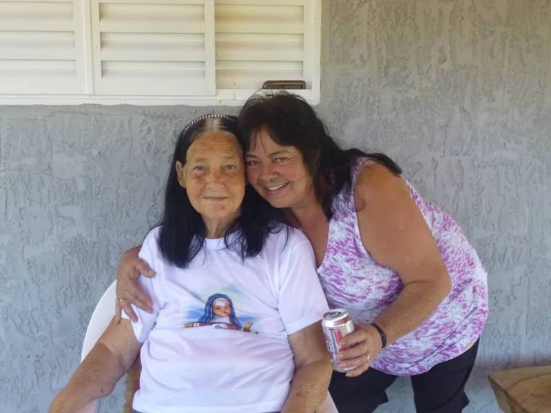 D.TEREZA,ESPOSA DO SAUDOSO FOTÓGRAFO PÉ DE PATO E MARILENE SUA FILHA