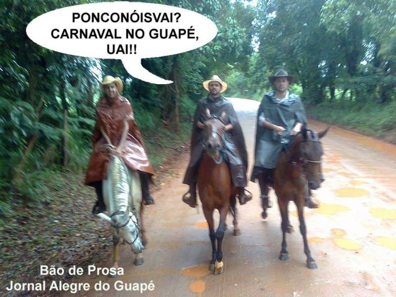 NÓIS PASSA ATÉ EM PINGUELA A  CAVALO,mas não perde por nada essa folia...